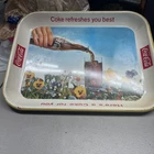 Vintage 1960's Original Coca Cola Coke Advertising Metal Tray