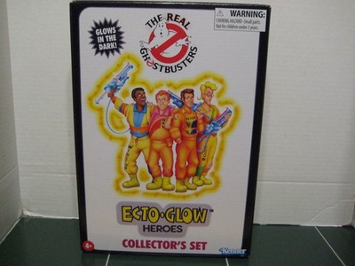 GhostBusters Glow in The Dark Peter Ray Egon Winston Exclusive Ecto-Glow Set NEW