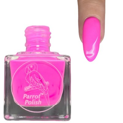 Parrot Polish Neapolitan Neon Nail Lacquer-Pastel Pink