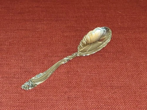 Gorham Sterling Silver Sugar Shell Spoon in the Decor Pattern