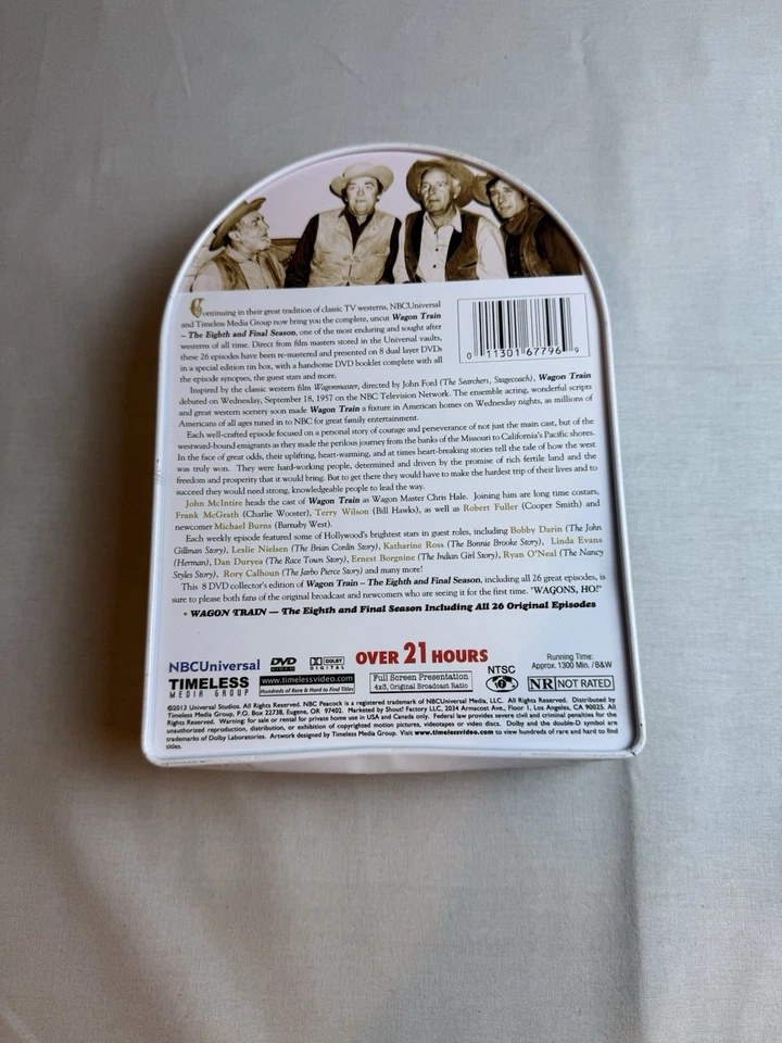 Wagon Train The Final 8th Season 8 DVD Set Collectors Case Tin. - Image 2 of 4