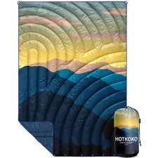 Puffy Camping Blanket,Large Camp Blanket Outdoor Camping Quilt Waterproof