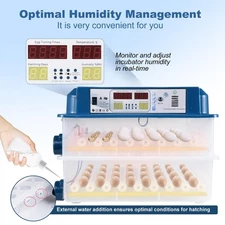 120 Egg Automatic Eggs Incubator Poultry Hatcher Digital Egg Incubating Machine