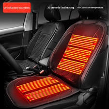 Fast Heated Universal Car Seat Cover Warmer Cozy Winter Driving 12v Jack Black Fast Heated Universal Car Seat Cover Warmer Cozy Winter Driving 12v Jack Black
