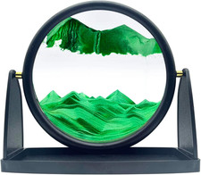 10" Moving Sand Art Picture Sandscapes in Motion 3D Deep Sea Sand Art round for