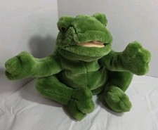 Applause Plush Frog Hand Puppet That Croaks Great For Collection