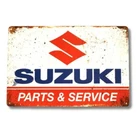 Suzuki Motorcycles Vintage Style Advertising Tin Metal Signs Home Décor 8x12