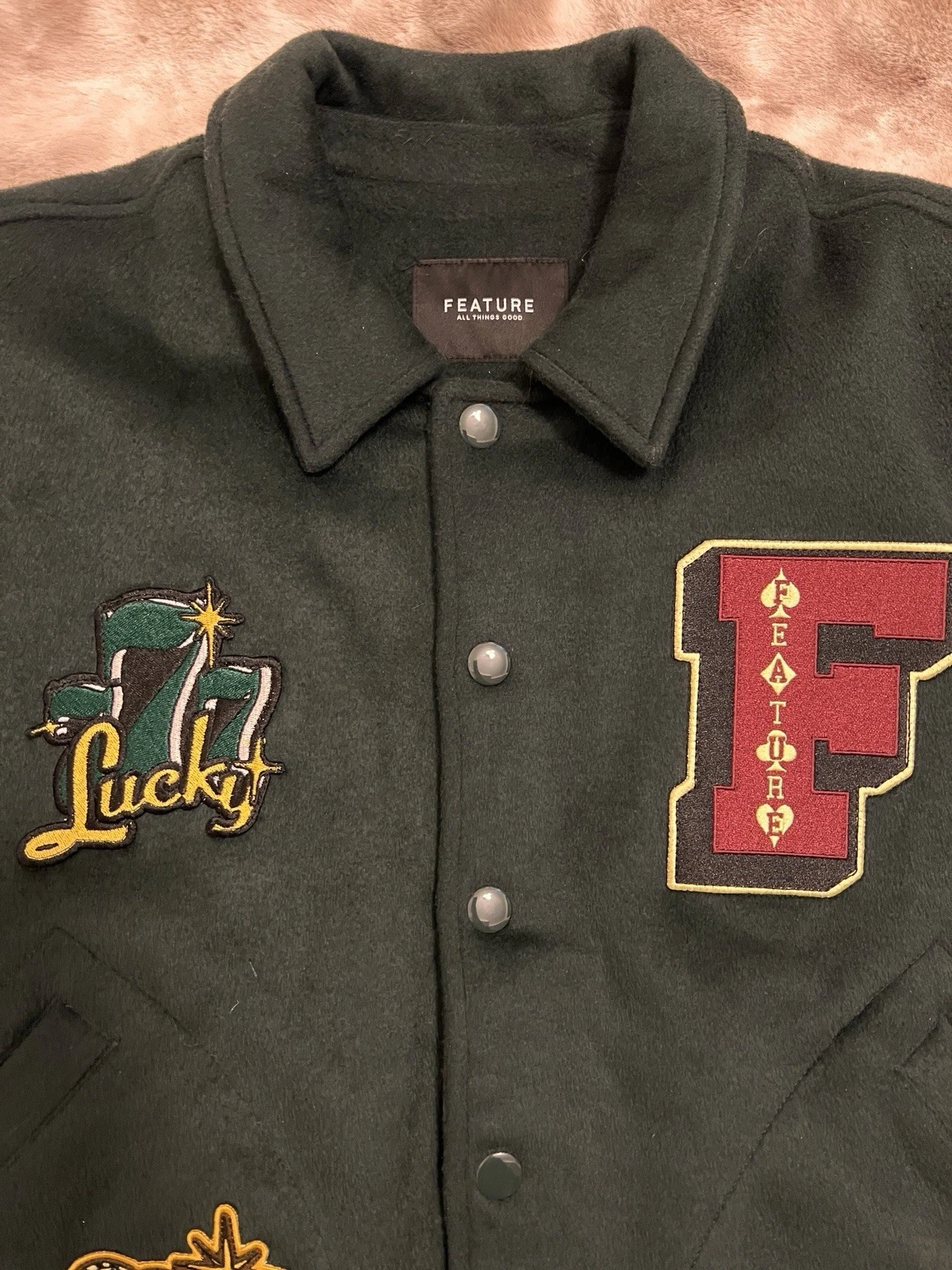 FEATURE Shosuke Varsity Jacket Las Vegas Casino Playing Cards One of One NWT image 4
