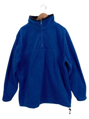 Tony Brown Herren Fleece Pullover Rollkragen Blau XXL Freizeit Outdoor