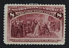 CKStamps: US Stamps Collection Scott#236 8c Columbian Mint HR OG Gum Dist Crease
