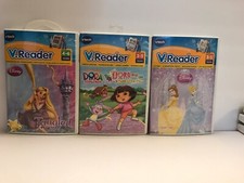 Vtech V.Reader Disney's Tangled/Dora the Explorer/Disney's Princess, NEW