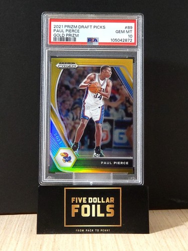Selecciones del draft Panini Prizm 2021 Paul Pierce Gold Prizm 06/10 PSA 10