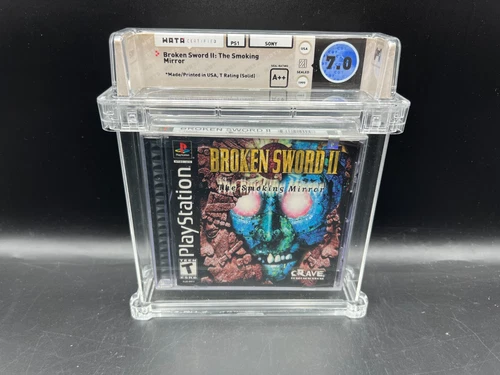 Broken Sword II 2: The Smoking Mirror PS1 WATA 7.0 A++ FACTORY SEALED RARE VGA