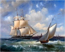 Seascape Lighthouse Ship Accent Tile Mural Kitchen Bathroom Backsplash Ceramic