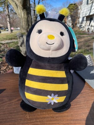 Squishmallow Sunny the 10  Black Bee Floral Hugmees Plush Easter 2022 BNWT