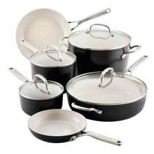 KitchenAid Hard Anodized Ceramic 10-Piece Nonstick Cookware Pots and Pans Set