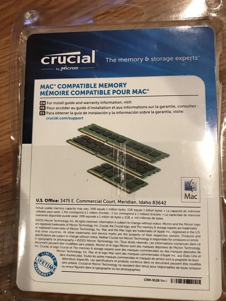 crucial memory 16GB KIT 2X8GB DDR3-1866 EUDIMM - Image 2 of 2