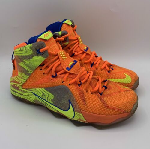 Herren Nike LeBron 12 XII sechs Meridiane orange blau kostenlose Größe 7,5 684593-870 - Bild 1 von 6