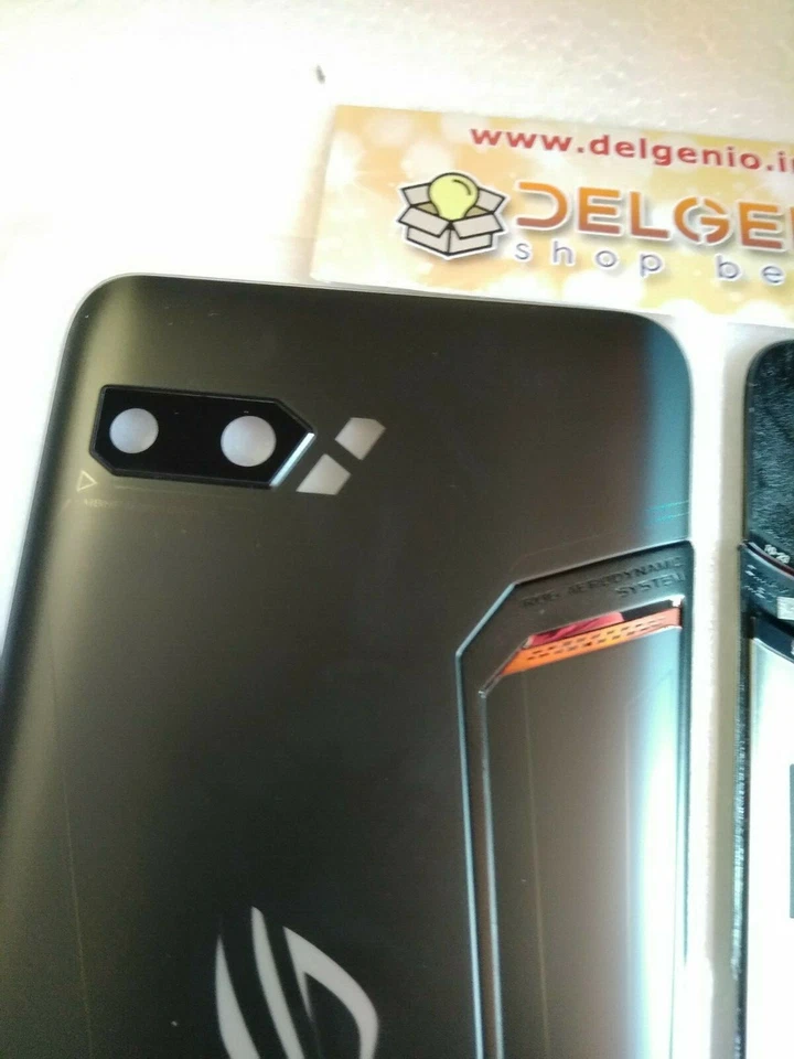 Originale Vetro Battery Back Cover Custodia Per ASUS ROG Phone 2 ZS660kl black - Immagine 2 di 3