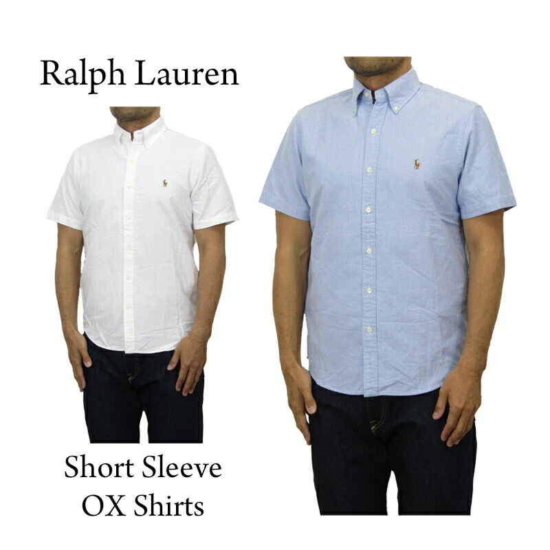 Ralph lauren short shop sleeve oxford shirt