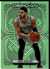 2020-21 Panini Obsidian #52 Enes Kanter Electric Etch Green Flood