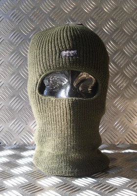 GREEN One (1) Hole Thinsulate Balaclava / Beanie Hat - Very Warm - Brand New