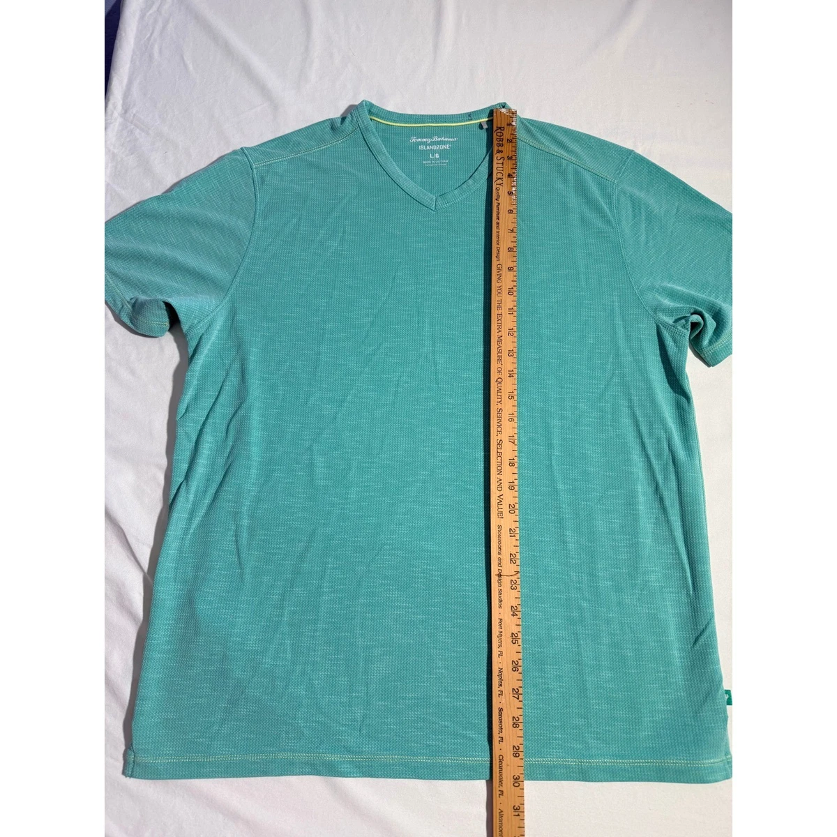 新品タグ付き！BAHAMA LAロゴ VネックTシャツ L ブルー Tommy Bahama Men's T-Shirts for sale - eBay