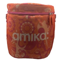 Amika Signature Print Portable Insulated Cooler Bag Soft Collapsible NEW