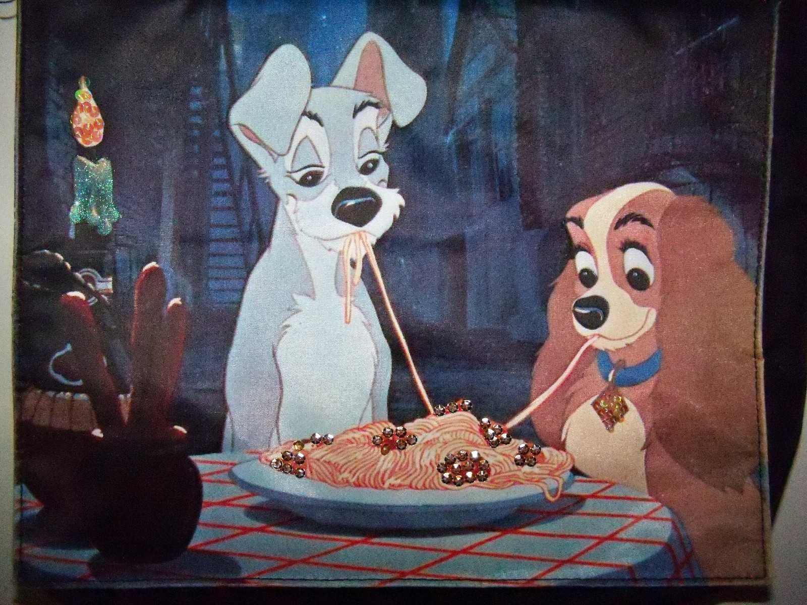 Vintage Disney Lady And Tramp Spaghetti Scene Bella N Gem 