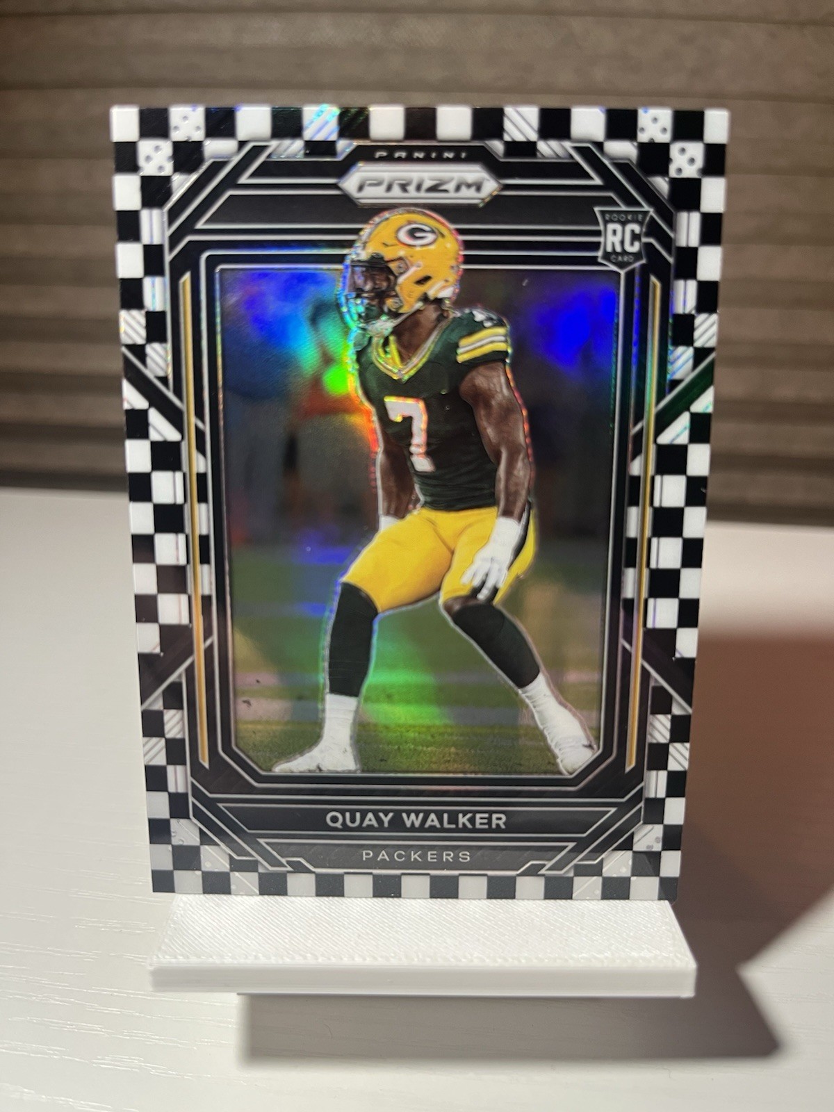2022 Panini Prizm Rookies Black And White Checkerboard Quay Walker #373 Rookie