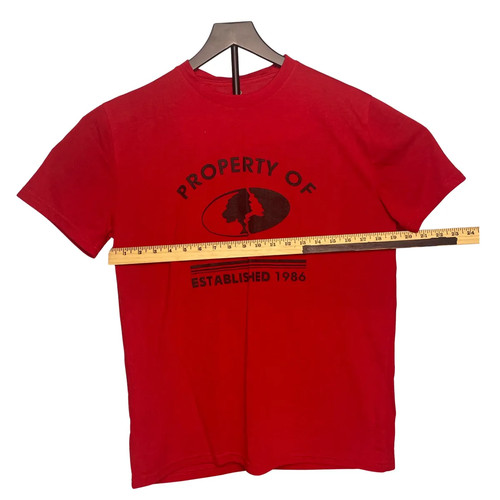 Mossy Oak T Shirt Men’s Medium Red Graphic Tee Property Of Outdoor Hunt Grade A - Picture 4 of 6