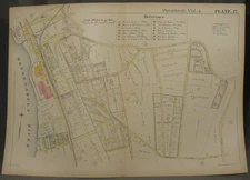 Pittsburgh Maps / Plat Map of Pittsburgh Including Parts of Squirrel Hill 1890