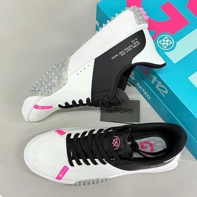 G/FORE G.112 Men's Stippled Sole Golf Shoes S/ONX Snow/Onyx GMF000025