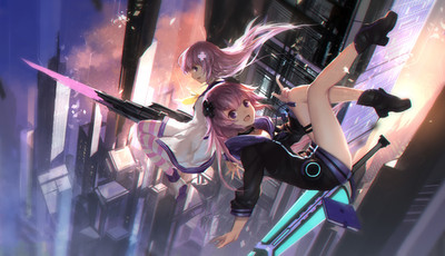 Anime Hyperdimension Neptunia Swd3e2 Two 11x17 Poster