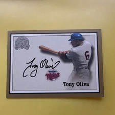 Tony Oliva 2000 Fleer Greats of the Game Autograph Minnesota Twins Baseball