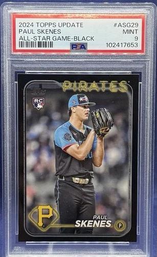 2024 Topps Update Paul Skenes All Star Game Black RC 095/299 ASG-29 PSA 9 Rookie