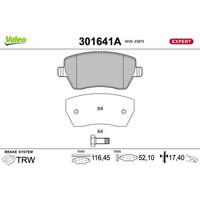 Valeo BremsbelÄGe Satz Vorne Passend FüR Dacia Dokker Duster Lodgy Logan Lada LA