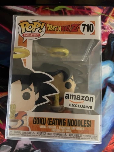 Funko Pop! Vinyl: Dragon Ball - Goku (Eating Noodles) - Amazon (Exclusive) #710