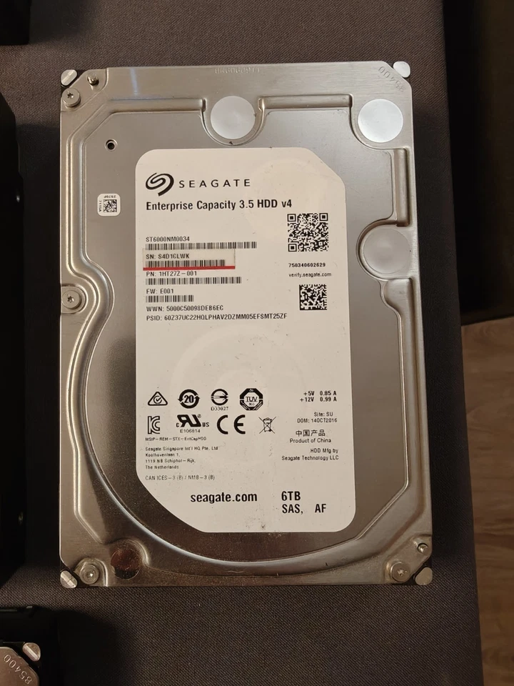 Seagate Enterprise Capacity v4 ST6000NM0034 6 TB 3,5″ SAS 12G HDD Festplatte  - Bild 4 von 4