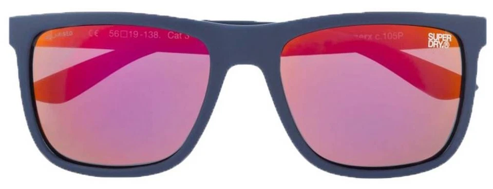 Superdry Unisexe RUNNERX Polycarbonate Des lunettes de soleil - Bleu - Photo 2/3