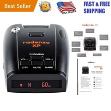 Compact Radar  Laser Detector with GPS Lockouts - Ready to Use Out of the Box
