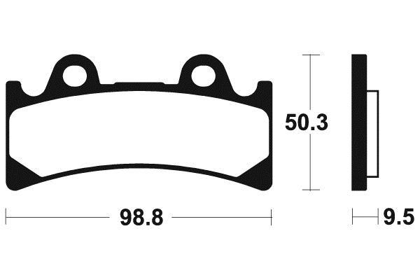Kit Plaquettes de frein AVANT MF183 endurance thermique pour YAMAHA YZF 750 R SP