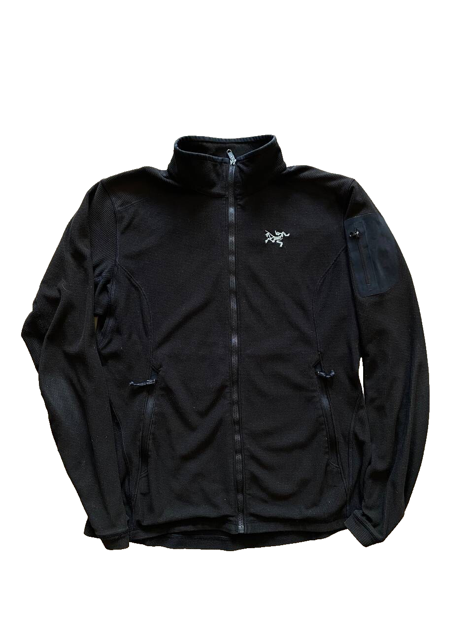 Giacca donna Arc'teryx Delta LT Polartec pile full zip taglia L nera