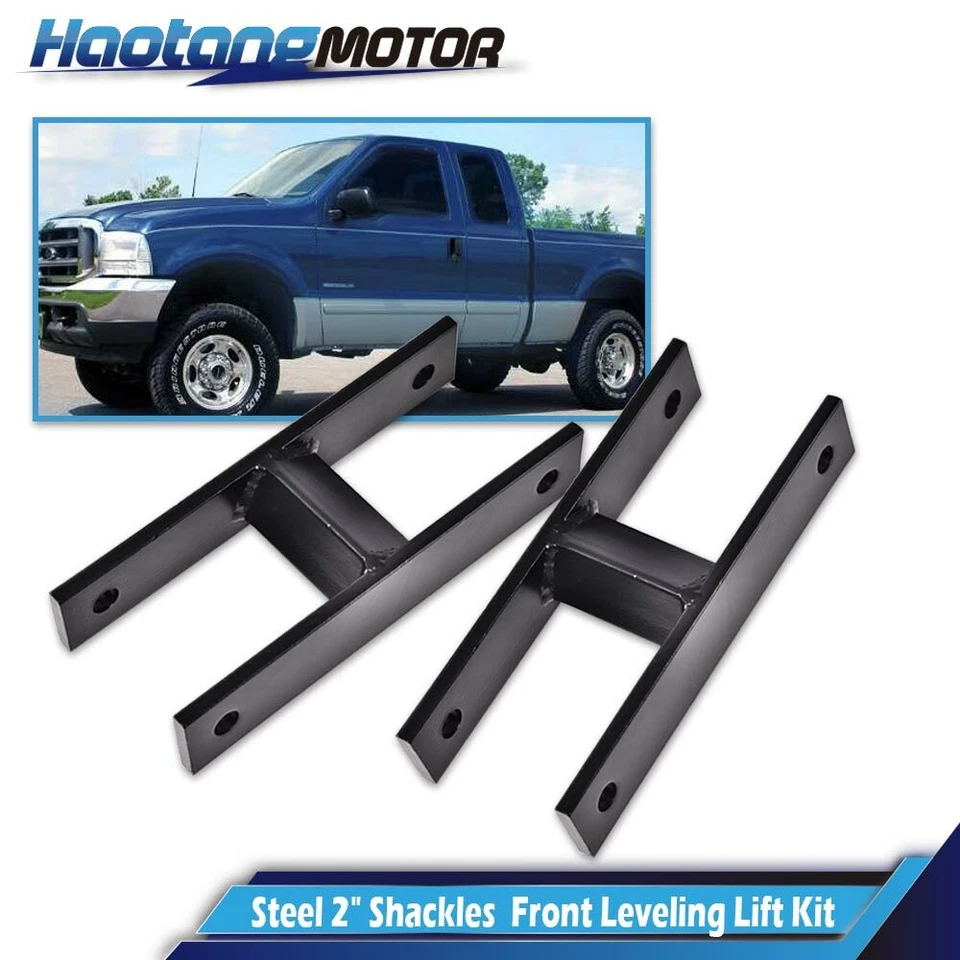 Apto para Ford F-250 F-350 1999-2004 4x4 acero 2" grilletes elevación nivelación delantera Foto 2 de 4