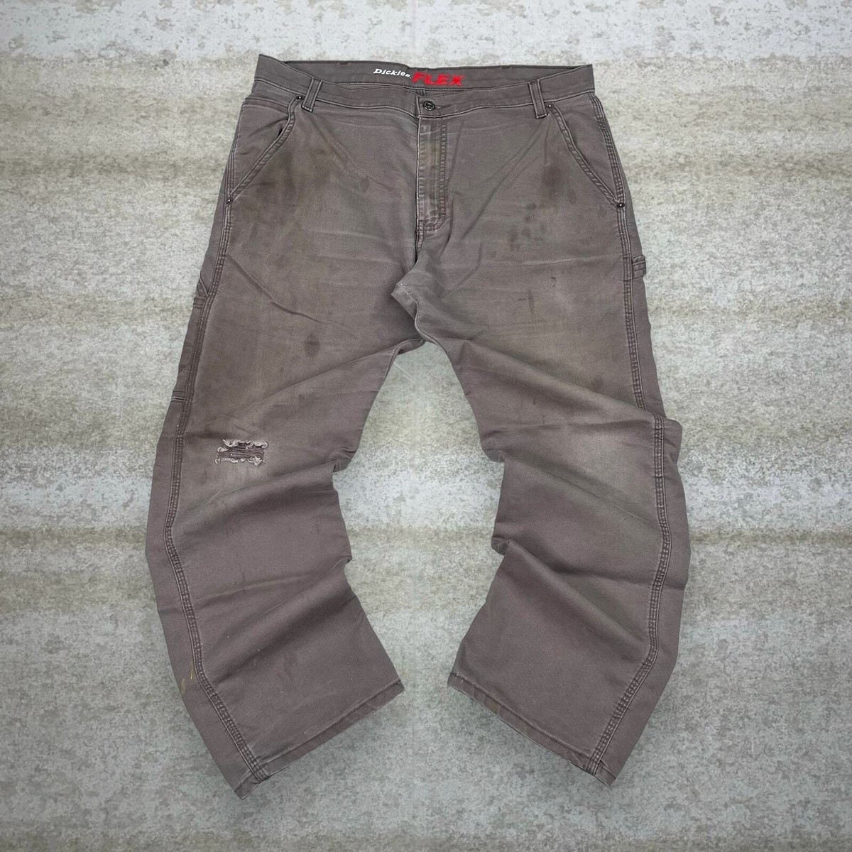 パンツ 90s Dickies FriskoPants Brown Vintage Vintage 90s Brown Dickies Carpenter Pants (32x31