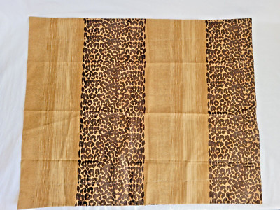 Leopard Print Pillow Shams Vintage Dan River Flanged STD Pair of 2
