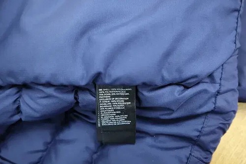 The North Face Lightweight Goose Down Puffer Jacket Parka Packable Insulated Nav - Picture 6 of 7