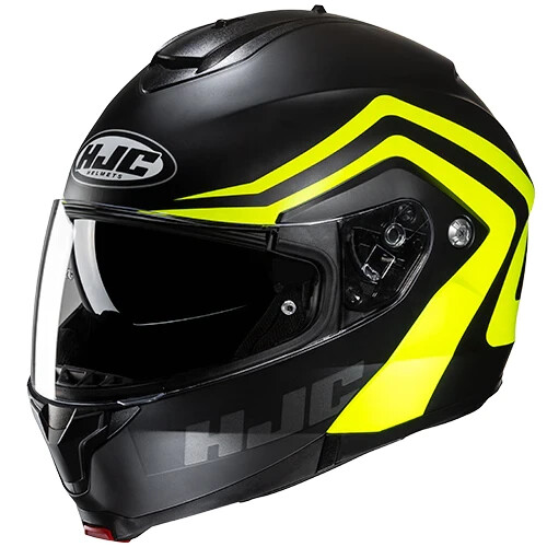 CASCO HELMET MOTO MODULARE HJC C91N NEPOS MC3HSF NERO GIALLO TAGLIA xxl - Foto 1 di 2