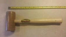 C S Osborne 196-4 Solid Head Rawhide Mallet, non marring, soft strike