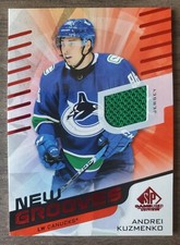 2022-23 SP Game Used New Grooves Andrei Kuzmenko #NG-16 Player Worn Jersey